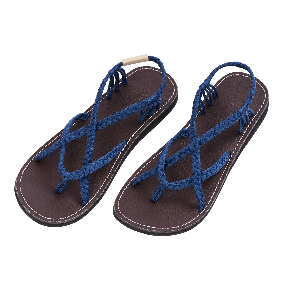 Autumn Chic Lapis Blue Sandals