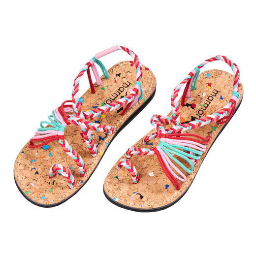 Multicolor Flat Sandals Explore Holi