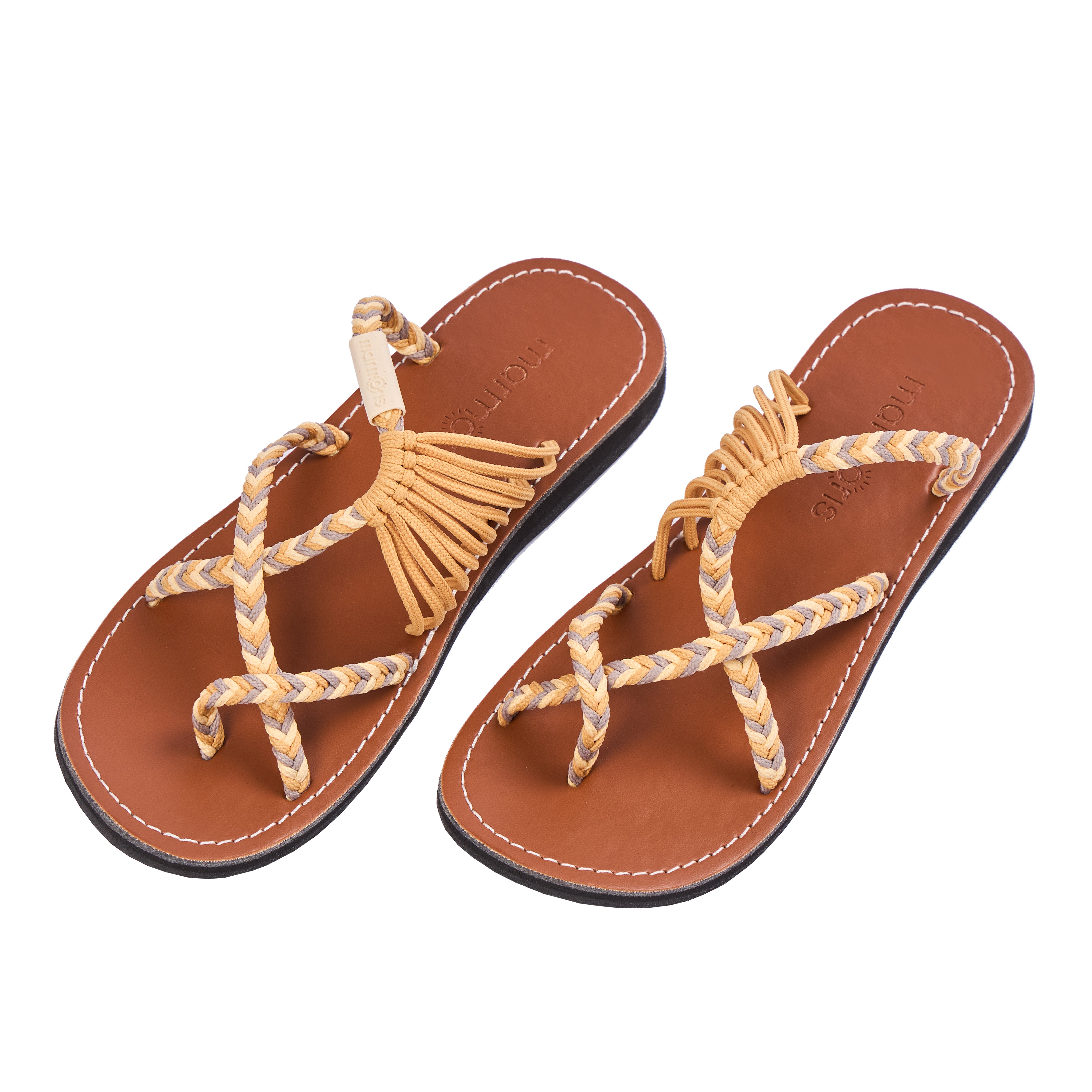 Brown Flat Sandals Seaside Arabian Sands